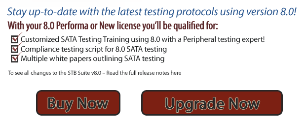 Version 8 - SATA Testing with STB Suite