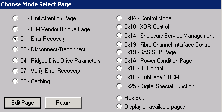 Mode Select Page